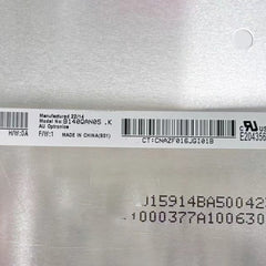 16:10 14.0“ No Touch New 2240*1400  Laptop LCD Screen Module EDP 40Pins B140QAN05.J/K/H/N/M/P