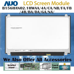 15.6" No Touch New 1920 x 1080 Laptop LCD Screen Module EDP 30 Pins B156HAN02.1HWAA/4A/CA/NB/FA/FB/4B/DA/GA/NA/BA