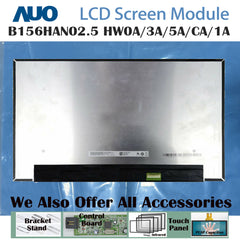 15.6" No Touch New 1920 x 1080 AUO Laptop LCD Screen Module EDP 30 Pins B156HAN02.5 HW1A/CA/5A/3A/0A