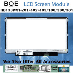 13.3“ 16:9 No Touch Brand New BOE 1366*768 Laptop LCD Screen Module EDP 30Pins HB133WX1-201/402/403/100/300/301