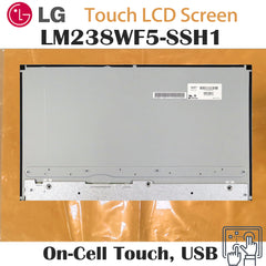 23.8“ In-Cell Touch, USB 1920*1080 Laptop LCD Screen Module EDP 30Pins FHD 95% SRGB 480g 10pcs/carton LM238WF5-SSH1