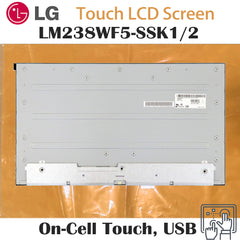 23.8“ In-Cell Touch, USB 1920*1080 Laptop LCD Screen Module EDP 30Pins FHD 99% SRGB 1.92kg 10pcs/carton LM238WF5-SSK1/K2