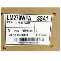 27.0“  75hz No Touch Brand New 1920*1080 Laptop LCD Screen Module EDP 30Pins LM270WFA-SSA1/A2/B2