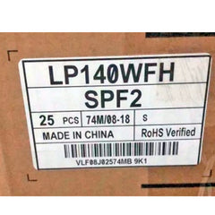 14.0“ No Touch 16:9 New 1920*1080 Laptop LCD Screen Module 700:1  EDP 30Pins LP140WFH-SPF2