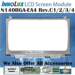 14.0“ No Touch 16:9 New 1366*768 Laptop LCD Screen Module 500:1  EDP 30Pins N140BGA-EA4 Rev.C1/2/3/4