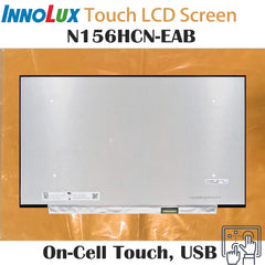 15.6“ On-Cell Touch, USB 16:9 Brand New Innolux 1920*1080 Laptop LCD Screen Module EDP 40Pins N156HCN-EAB
