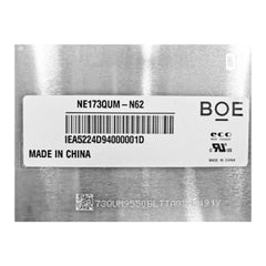 17.3“ No Touch 1200:1 BOE Brand New 3840*2160 Laptop LCD Screen Module 16:9 EDP 40Pins NE173QUM-N62/1