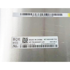 14.0“ On-Cell Touch, I²C 16:9 BOE New 1366*768 Laptop LCD Screen Module 500:1  EDP 30Pins NT140WHM-T00/1/2/3/4/5