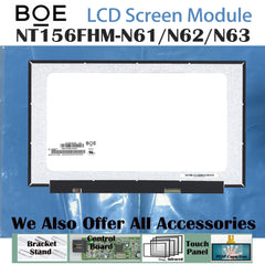 15.6" 500:1 No Touch New 1920 x 1080 BOE Laptop LCD Screen Module EDP 30 Pins NT156FHM-N61/N62/N63