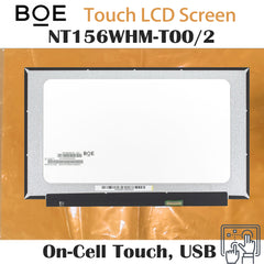 15.6“ On-Cell Touch, USB 16:9 Brand New BOE 1366*768 Laptop LCD Screen Module 500:1 EDP 40Pins NT156WHM-T00/2