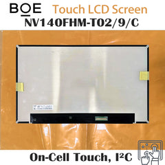 14.0“ 1000:1 Touch Screen 1920*1080 BOE Brand New Laptop LCD Screen Module NV140FHM-T02/9/3
