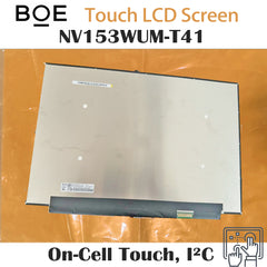 15.3“ On-Cell Touch, I²C 16:10 Brand New BOE 1920*1200 Laptop LCD Screen Module EDP 40Pins NV153WUM-T41